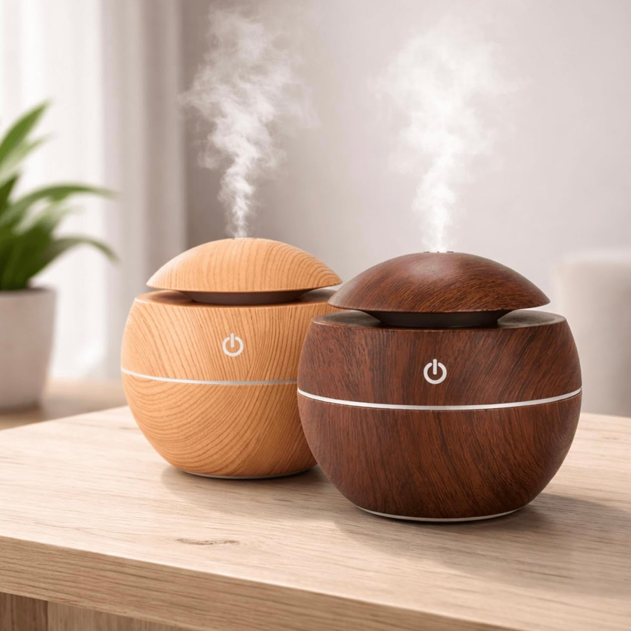 Wooden Air Humidifier And Aroma Diffuser