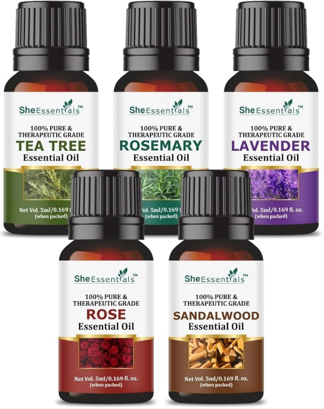 Essential oils Pack of 5
